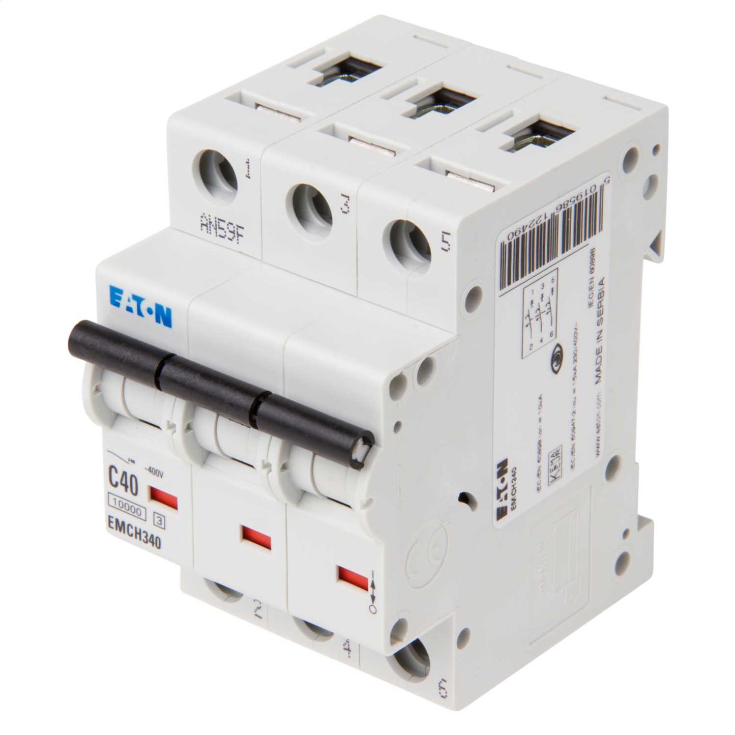 Eaton Memshield 3 40A Triple Pole 10kA C Curve MCB