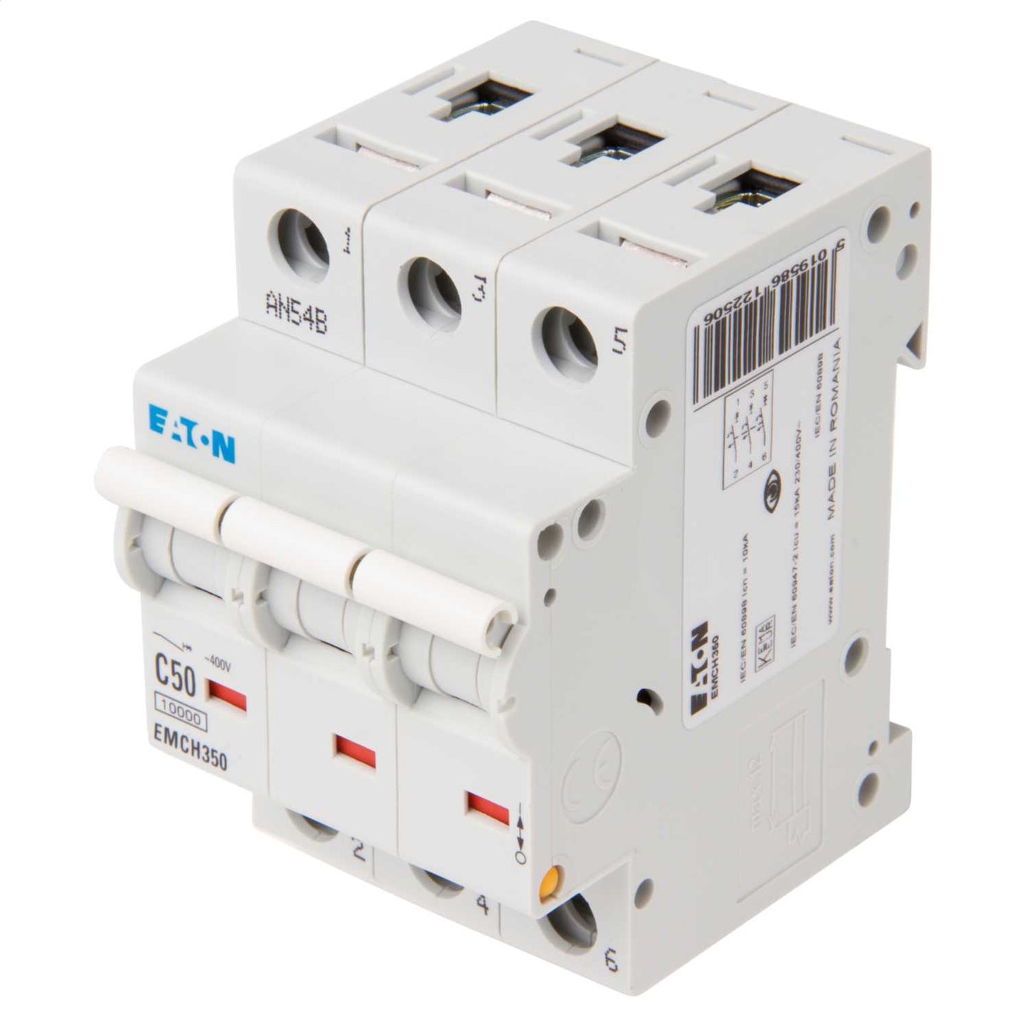 Eaton Memshield 3 50A Triple Pole 10kA C Curve MCB