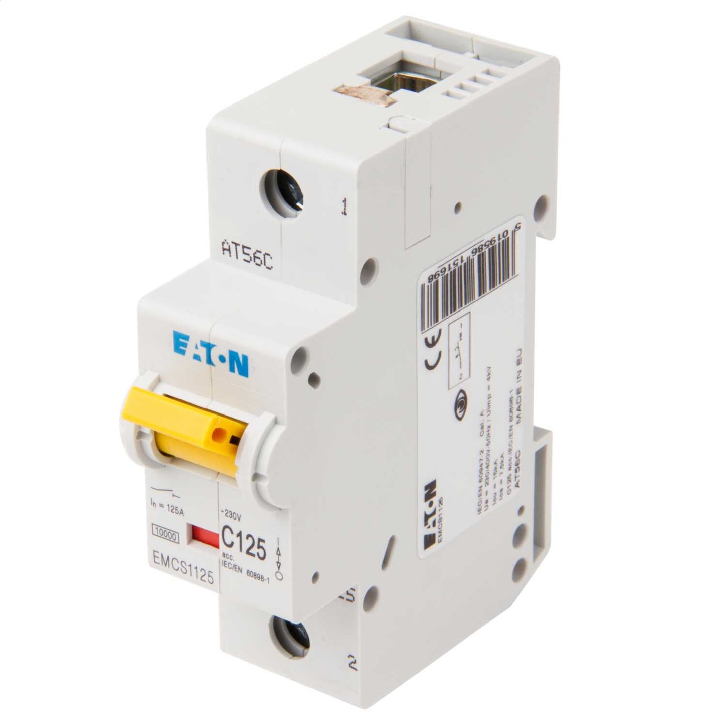 Eaton 125A Single Pole 15kA C Curve MCB