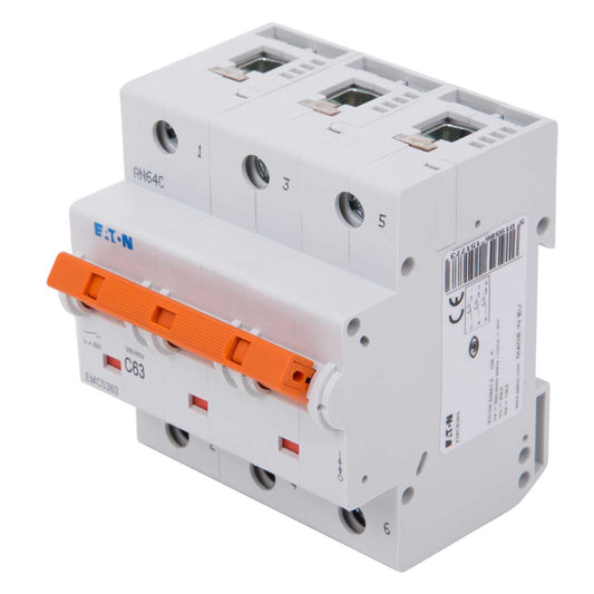 Eaton 63A Triple Pole 25kA C Curve MCB