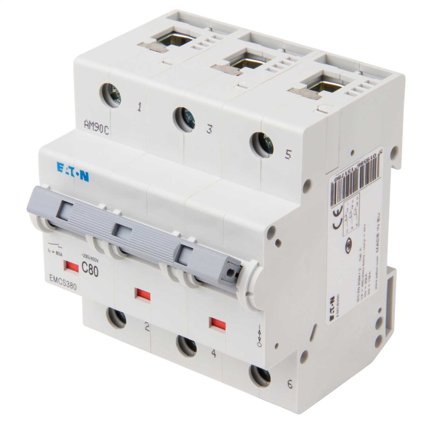 Eaton 80A Triple Pole 20kA C Curve MCB