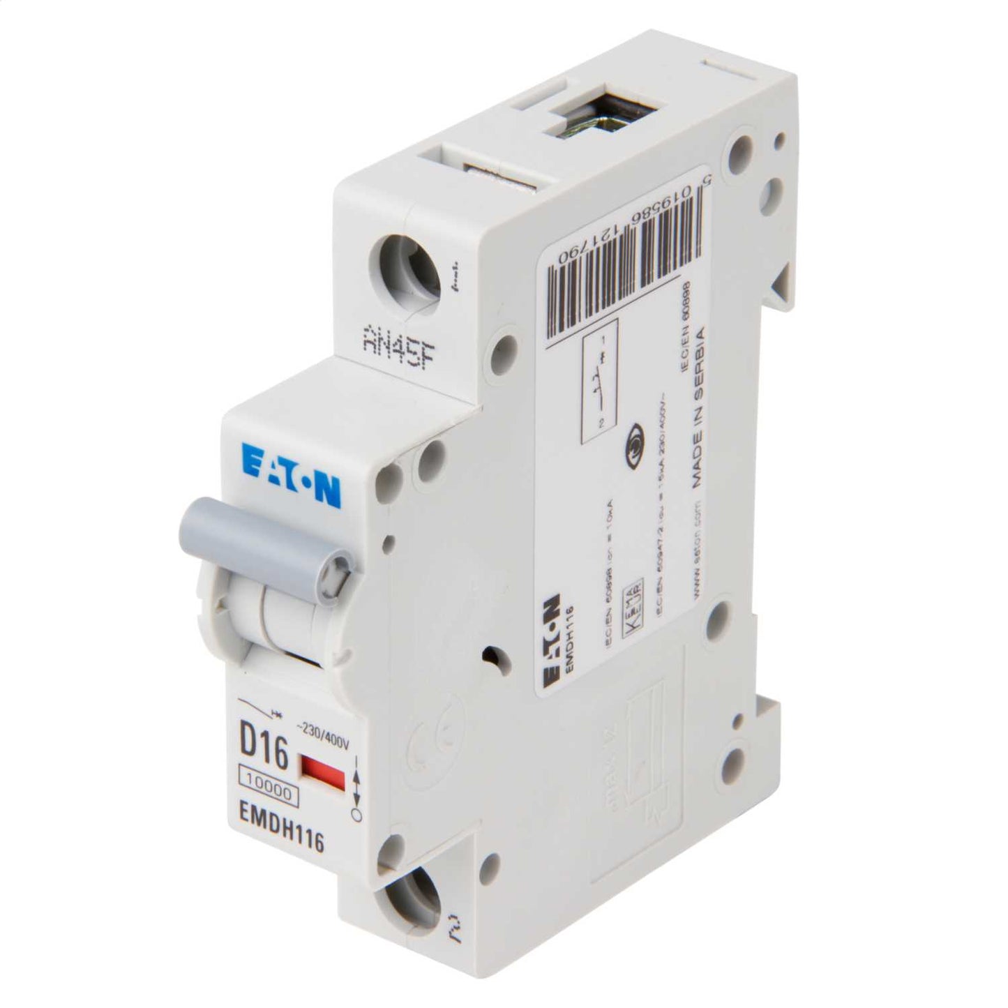 Eaton Memshield 3 16A Single Pole 10kA D Curve MCB