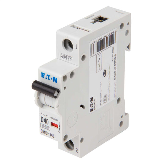 Eaton Memshield 3 40A Single Pole 10kA D Curve MCB