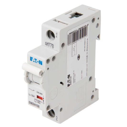Eaton Memshield 3 50A Single Pole 10kA D Curve MCB