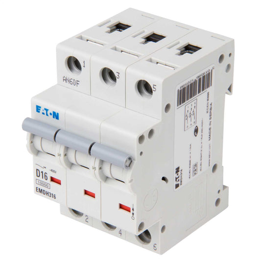 Eaton Memshield 3 16A Triple Pole 10kA D Curve MCB