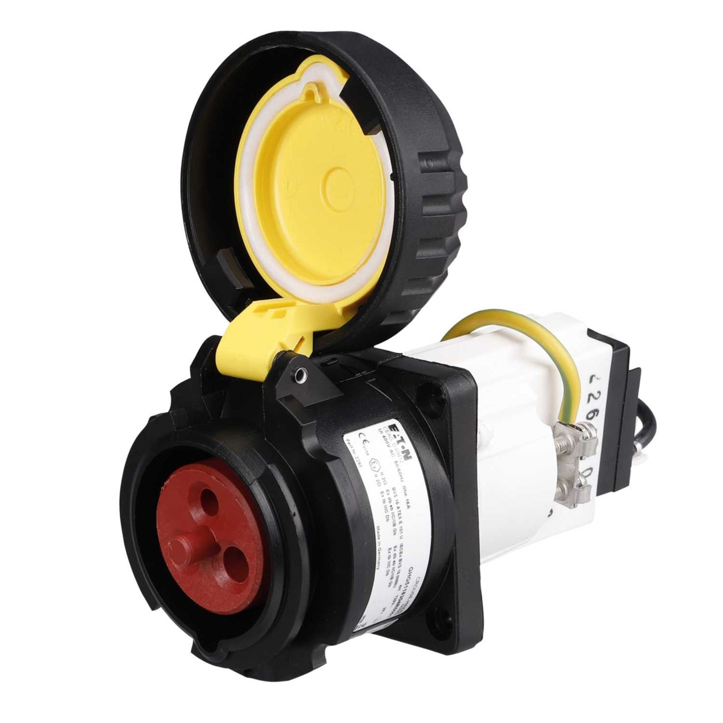 Crouse-Hinds Ceag 16A 2P+E 110V Zone 1 Ex Flange Socket IP66