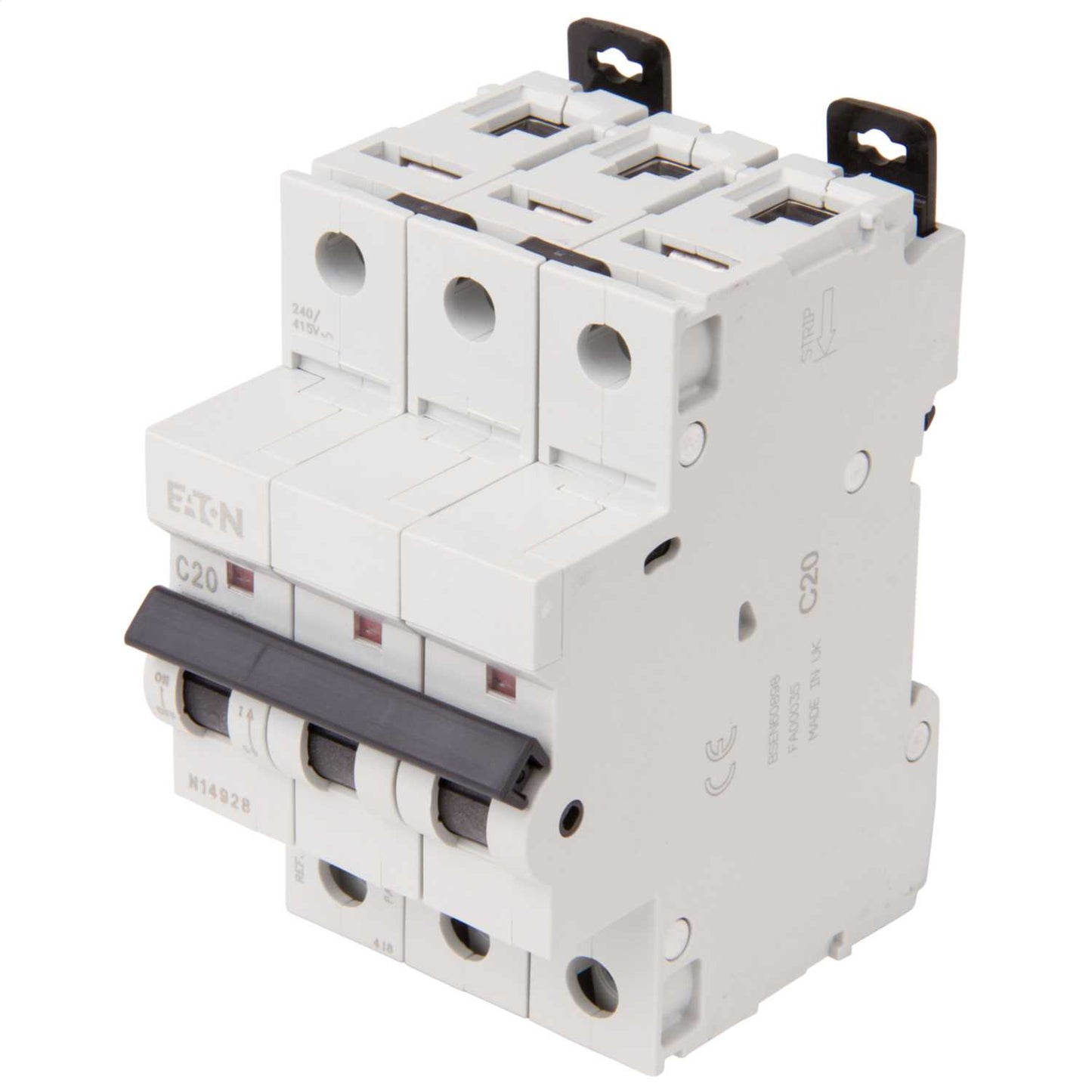 Mem Classic Memshield 2 20A Triple Pole 10kA C Curve MCB