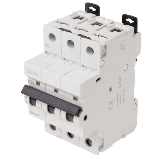 Mem Classic Memshield 2 50A Triple Pole 10kA C Curve MCB