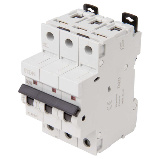 Mem Classic Memshield 2 20A Triple Pole 10kA D Curve MCB
