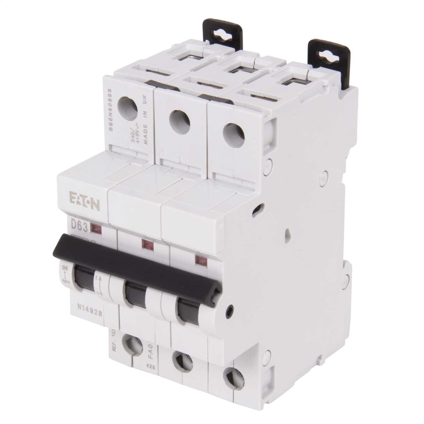 Mem Classic Memshield 2 63A Triple Pole 6kA D Curve MCB