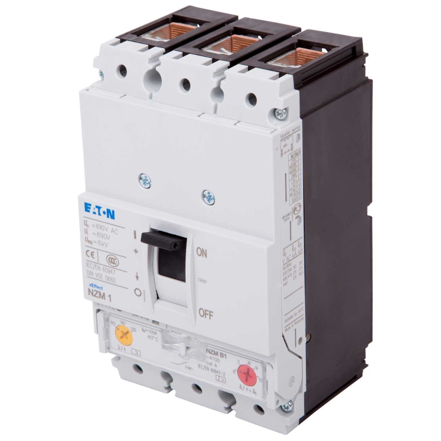 Eaton 100A Triple Pole 25kA Mccb
