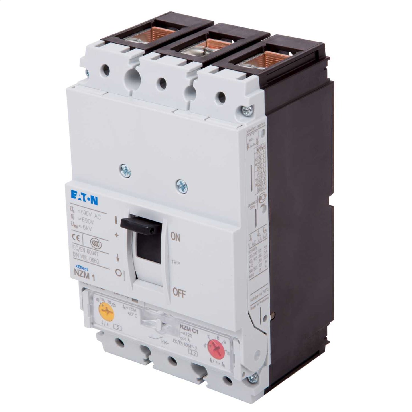 Eaton 125A Triple Pole 36kA Mccb
