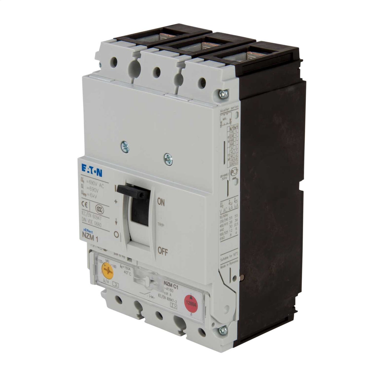 Eaton 160A Triple Pole 36kA Mccb
