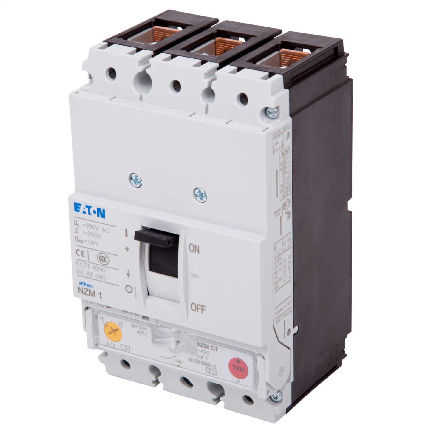 Eaton 20A Triple Pole 36kA Mccb