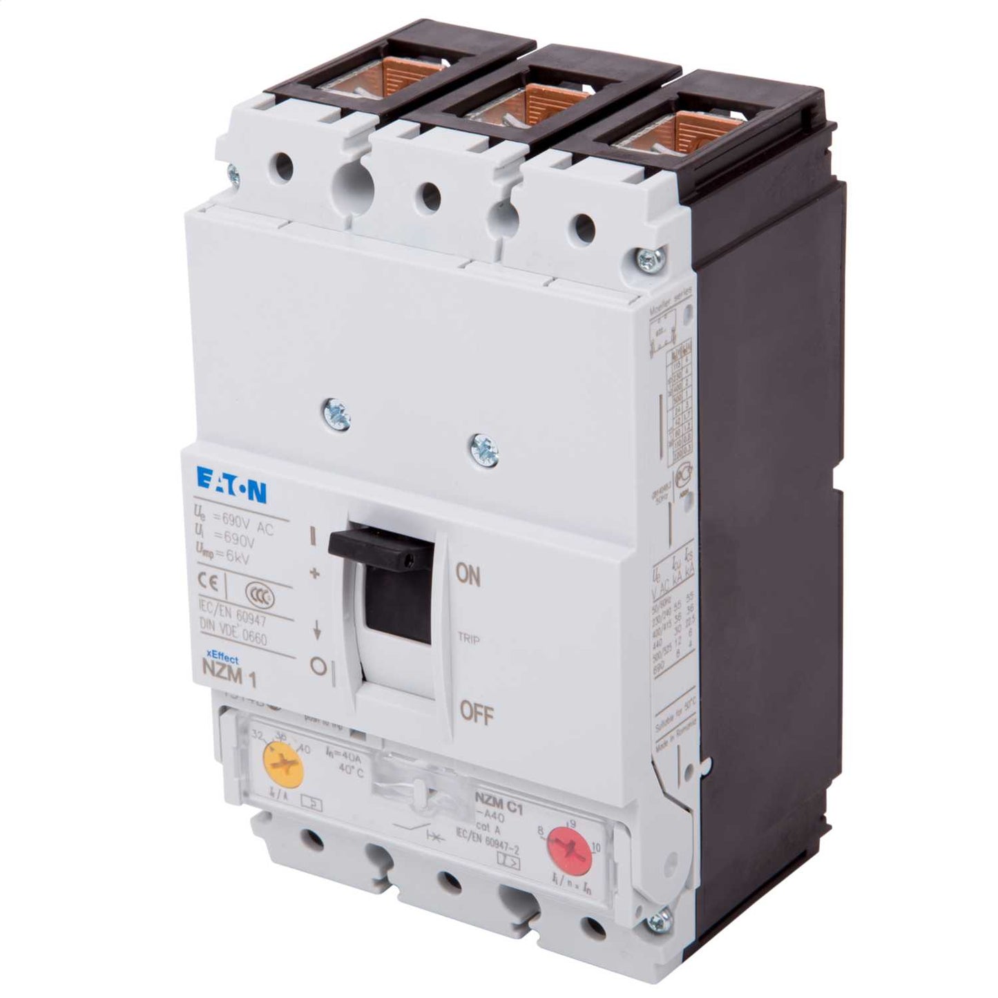 Eaton 40A Triple Pole 36kA Mccb