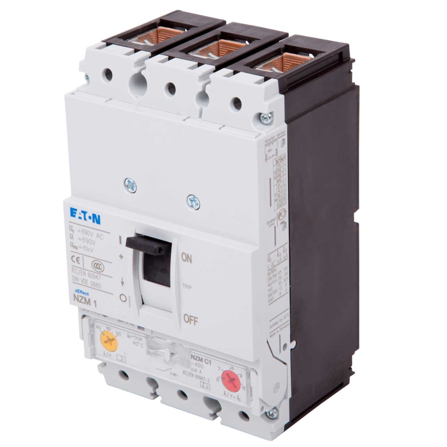 Eaton 50A Triple Pole 36kA Mccb