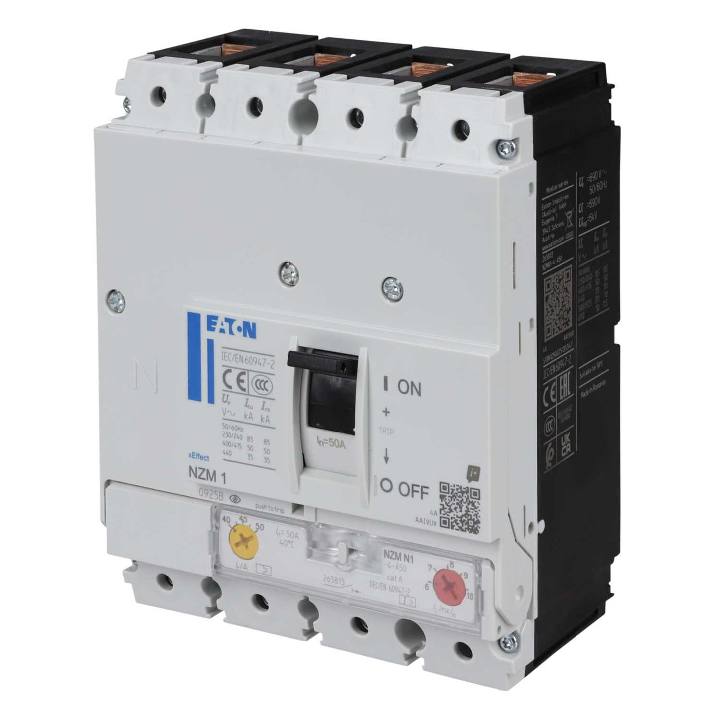 Eaton 50A Four Pole 50kA Mccb