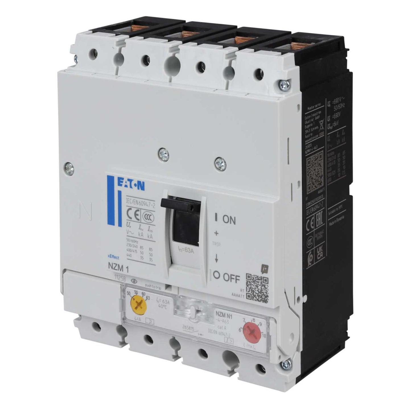 Eaton 63A Four Pole 50kA Mccb