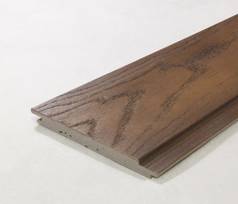 Millboard Envello Cladding Shadow Line + (Fr) Board 200 x 18 x 3600mm Antique Oak