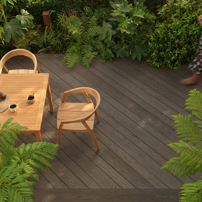 Millboard Enhanced Grain Decking 176 x 32 x 3600mm Ebony Grey