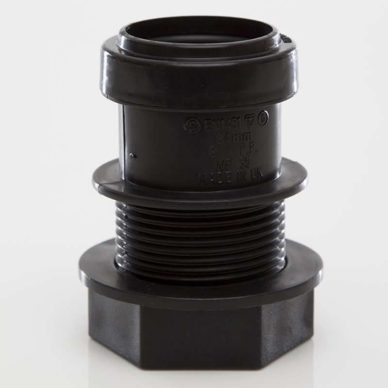 POLYPIPE PUSHFIT TANK CONNECTOR 32mm WP35 WP35B BLACK