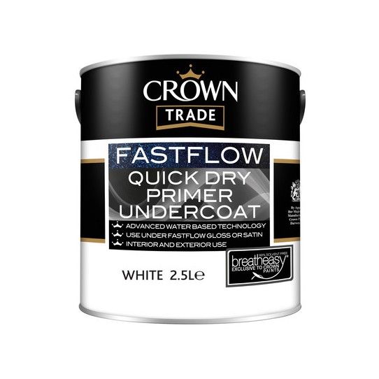 CROWN TRADE FASTFLOW Q/D PRIMER UNDERCOAT 2.5l WHITE 5090815