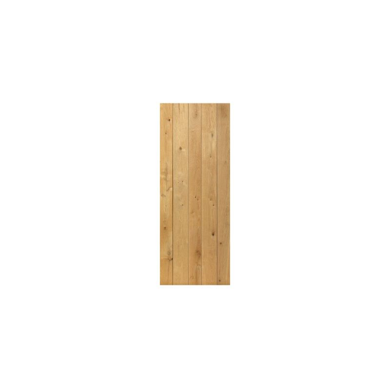 JBK OAK RUSTIC OAK LEDGED DOOR 2'3 x 6'6 V GROOVE ROLED23