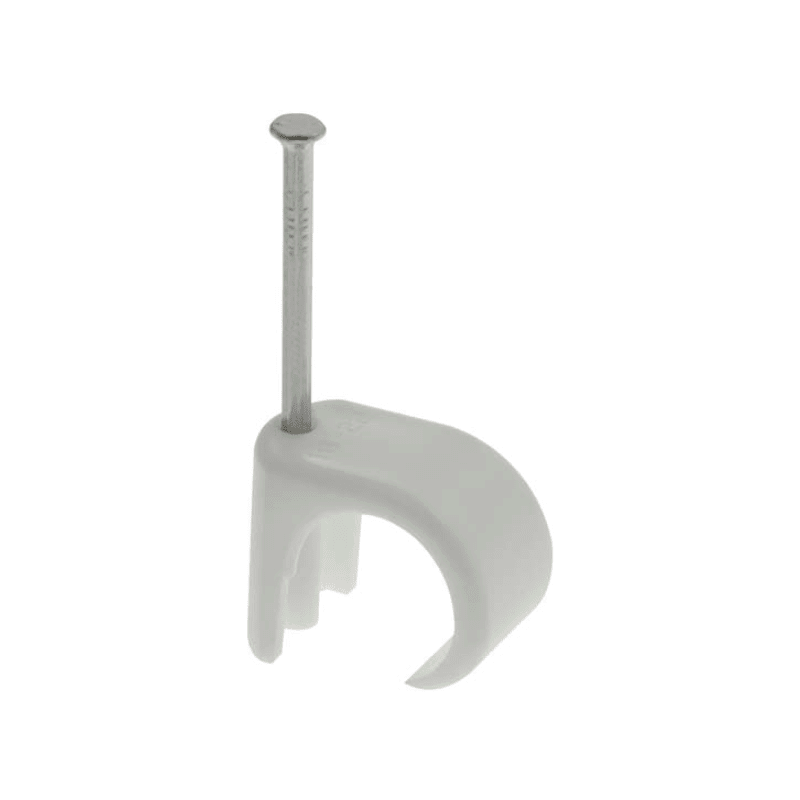 UNICRIMP ROUND CABLE CLIPS 3-5mm WHITE QRC3