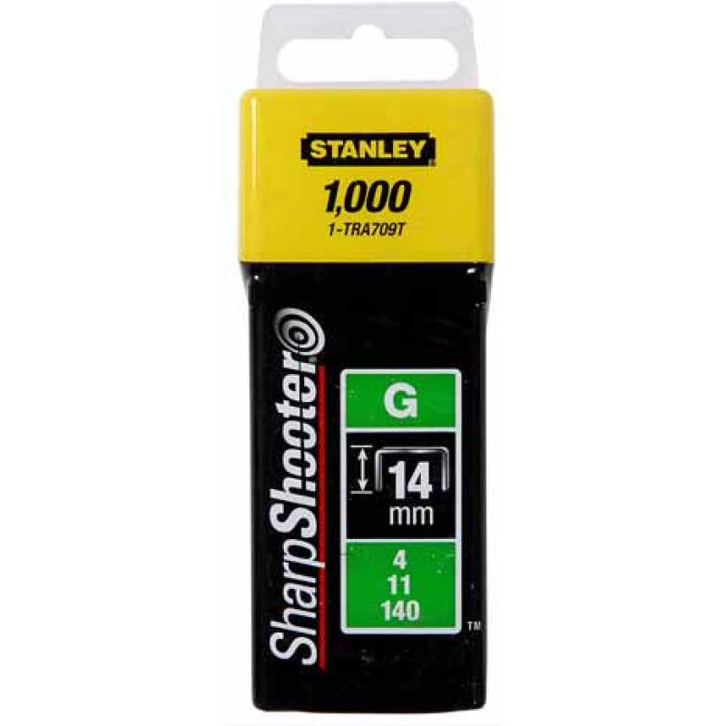 STANLEY STA1TRA709T HEAVY DUTY STAPLES 14mm (PACK 1000)