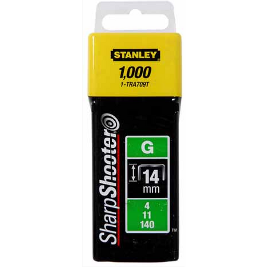 STANLEY STA1TRA709T HEAVY DUTY STAPLES 14mm (PACK 1000)