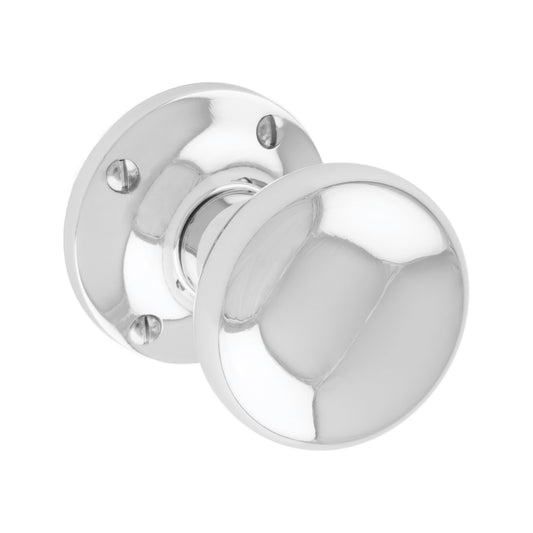 VICTORIAN MORTICE KNOB MUSHROOM CHROME MK002CP/RP
