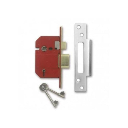 UNION J2200S-SC-3 STRONGBOLT 5L BS SASHLOCK BRASS