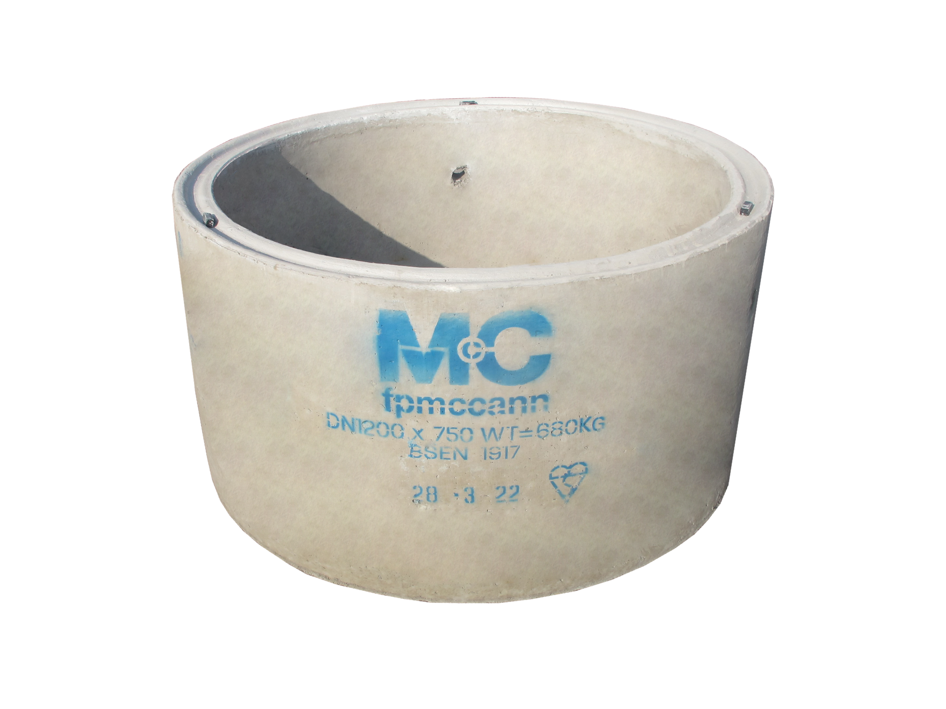 F P MCCANN 1200mm DIA x 750mm PCC CHAMBER RING 1395