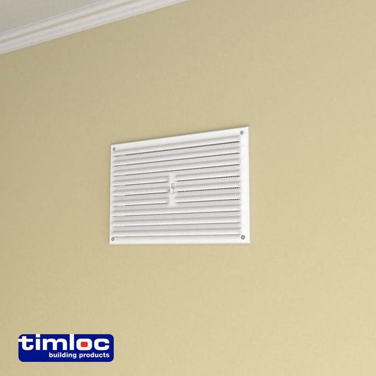 TIMLOC HIT & MISS VENT 9 x 6" WHITE 1209W