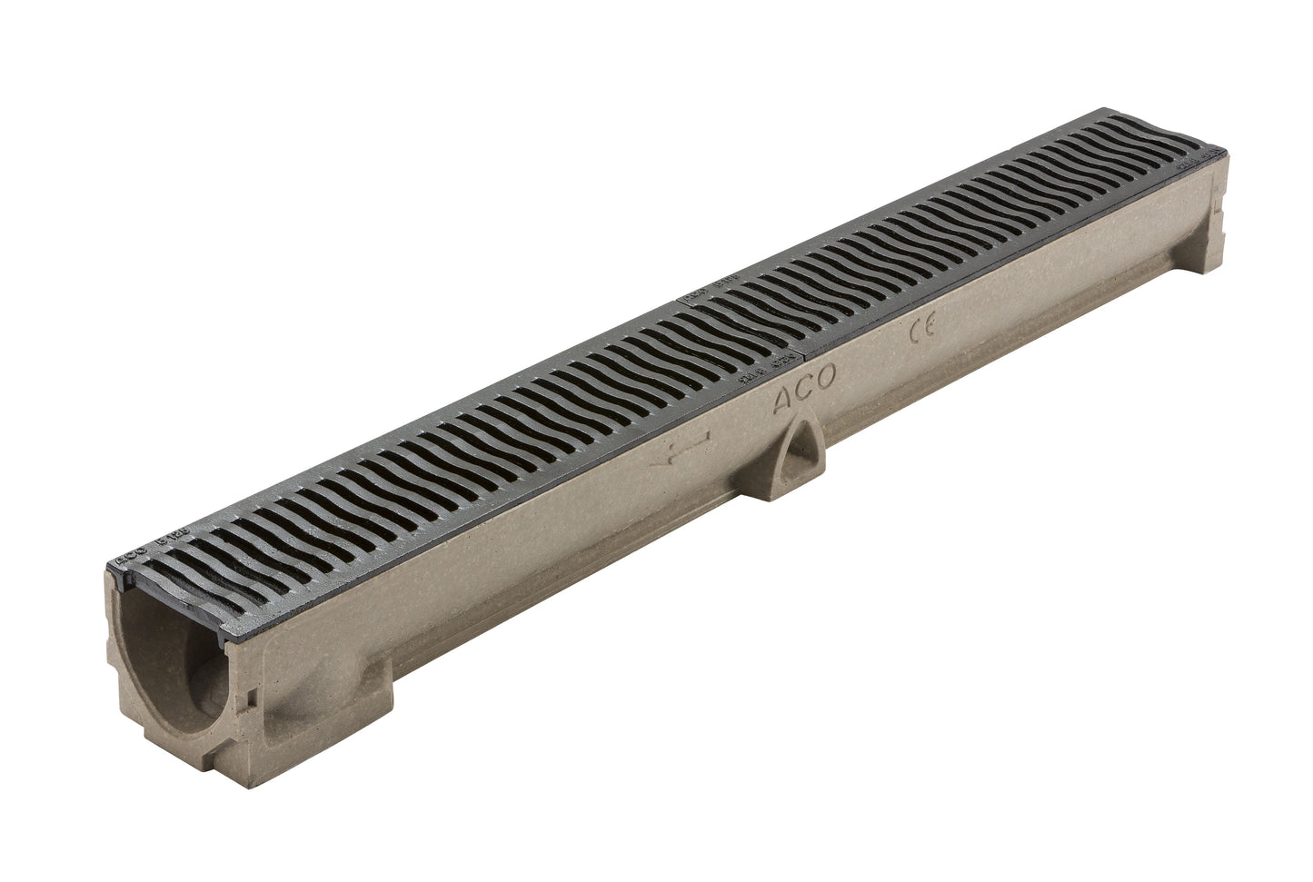ACO RAINDRAIN B125 CHANNEL C/W CAST IRON GRATING 47001