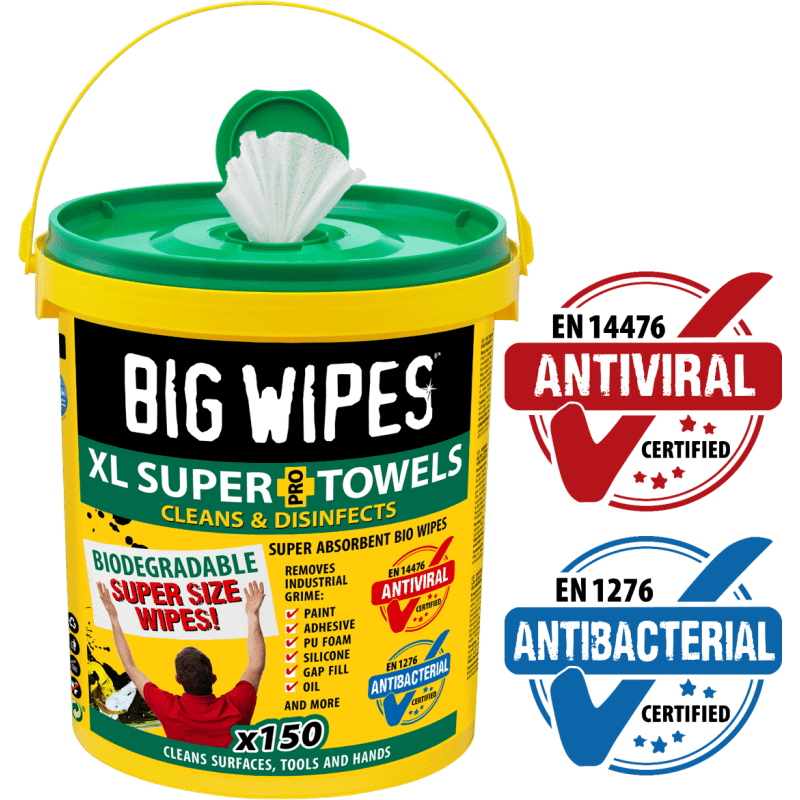 BIG WIPES MULTI-PURPOSE BUCKET 300 WIPES BLACK TOP 3187027