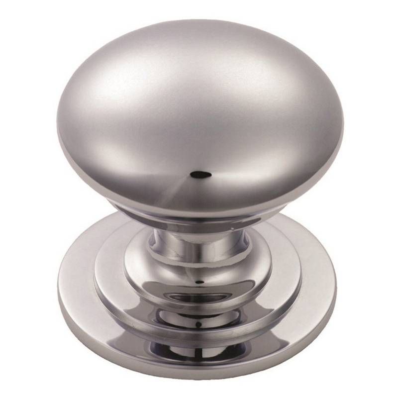 VICTORIAN CUPBOARD KNOB 25mm (PR) POLISHED CHROME M47ACP/BP