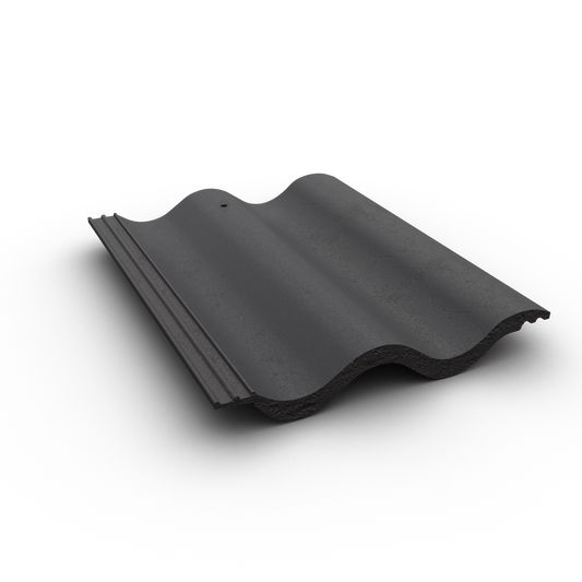 FP MCCANN ROUND TOP CONCRETE ROOF TILE ANTHRACITE PRETILEROUANT