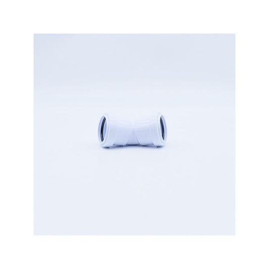 POLYPIPE PUSHFIT WASTE OBTUSE BEND 40mm x 45deg WP18W WHITE