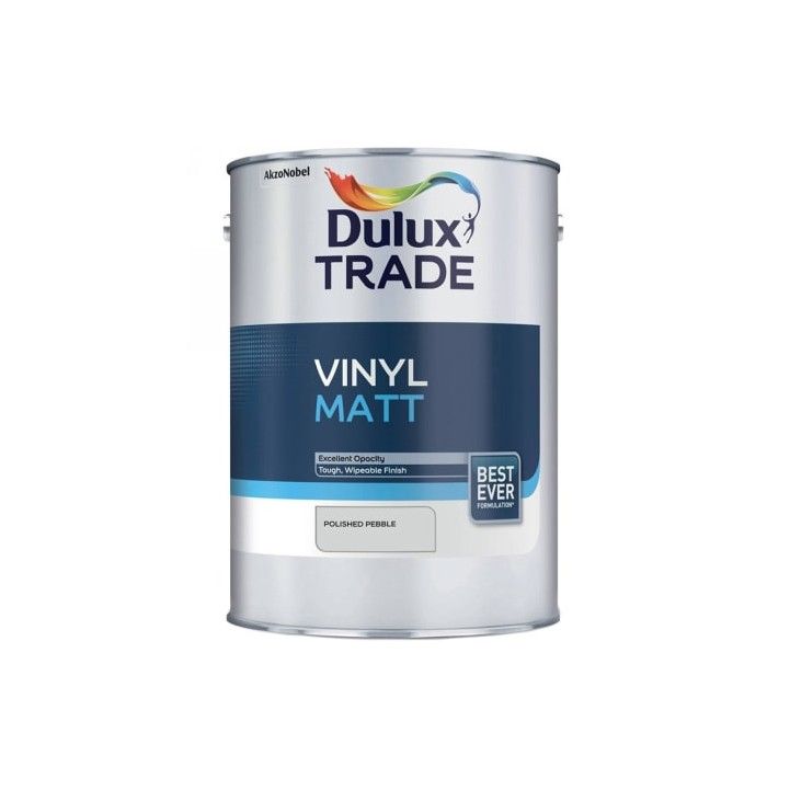 DULUX TRADE VINYL MATT EMULSION 5l POLISHED PEBBLE 5248425