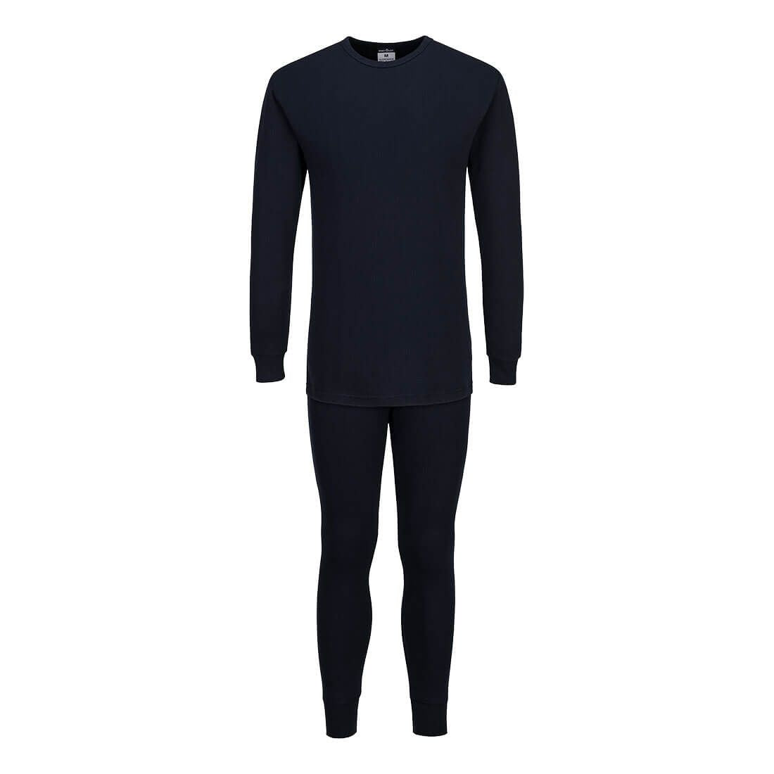 Thermal Base Layer Set, 4XL, R, Navy