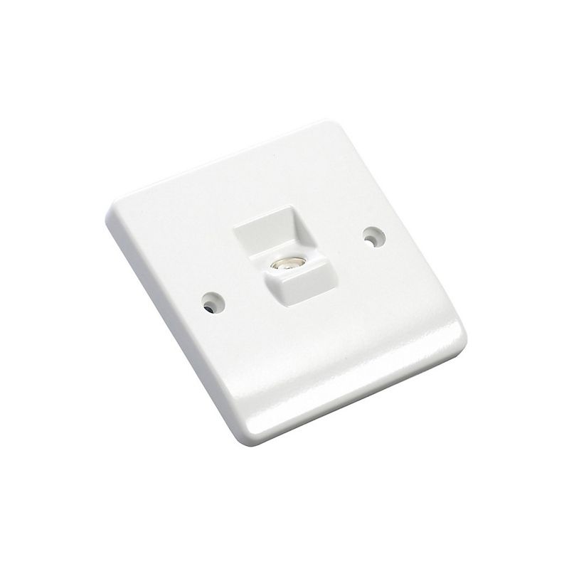 WEW 1-GANG NON-ISOLATED TV/FM COAXIAL SOCKET WHITE K3520WHI