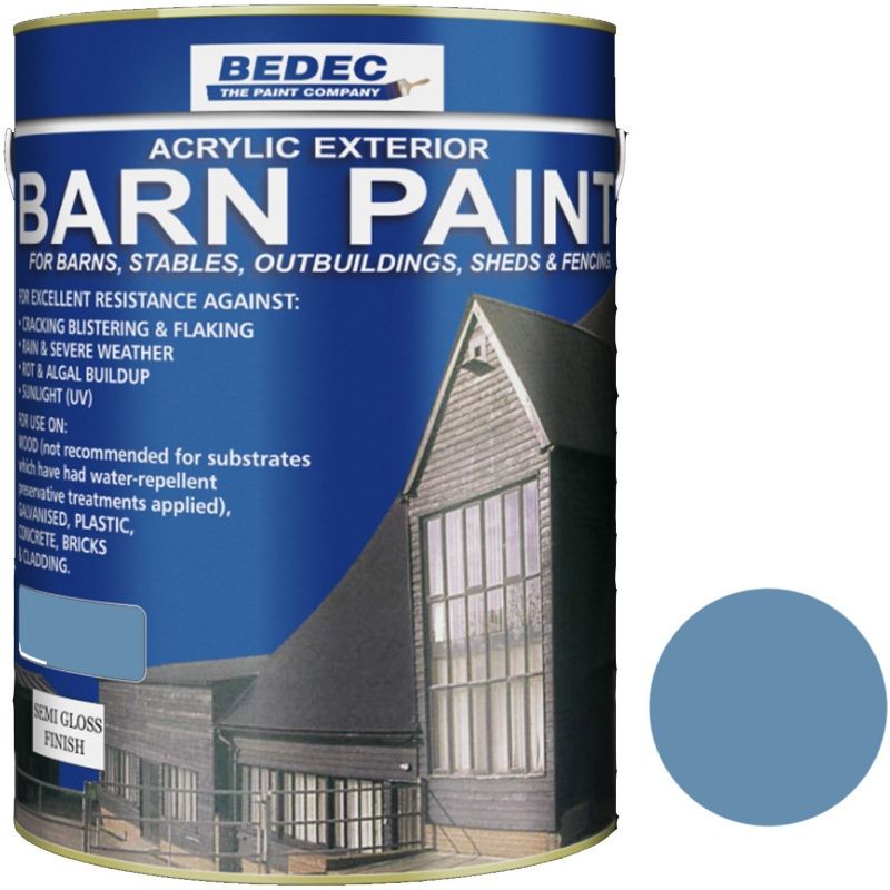 BEDEC SEMI GLOSS BARN PAINT 5l EUCALYPTUS BEDE2AK2008/46