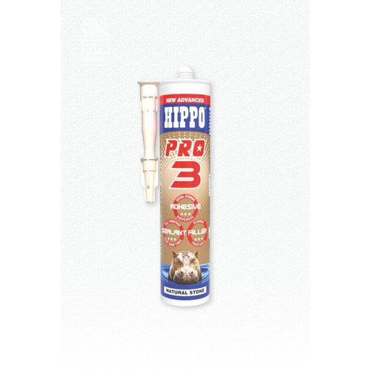 HIPPO PRO3 3-IN-1 ADHESIVE SEALANT FILLER 290ml NATURAL H18515