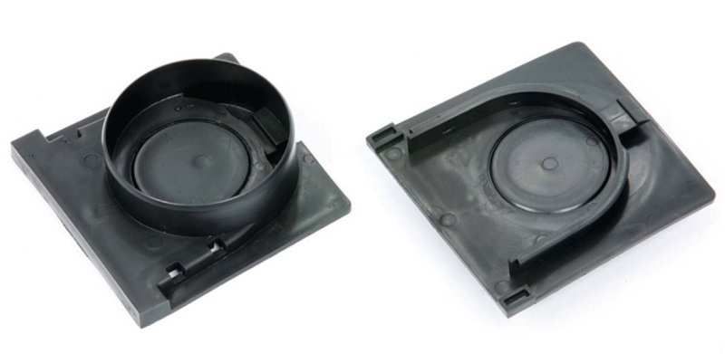 CLARK DRAIN DOMESTIC CHANNEL PLAIN OUTLET END CAP PER PAIR REF CD402