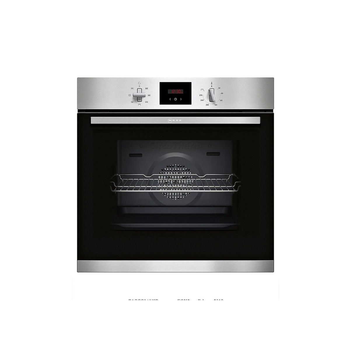 NEFF B1GCC0AN0B N30 SINGLE OVEN STEEL WITH STEEL TRIM
