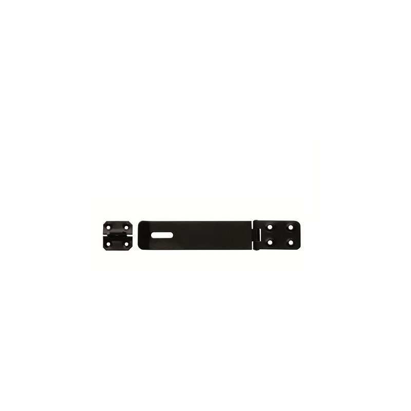 CARLISLE BRASS SAFETY HASP AND STAPLE 76mm BLK ISH076BLK/BP