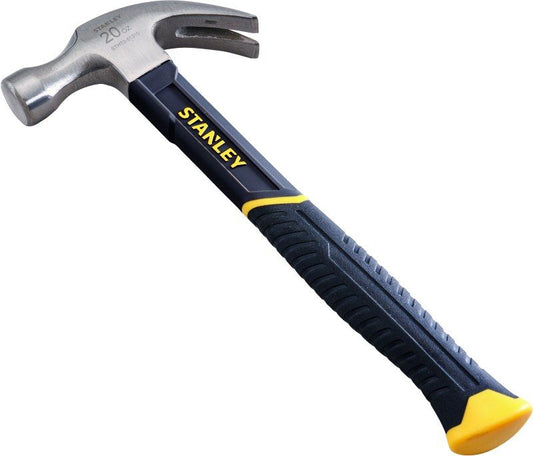 STANLEY STA051310 FIBREGLASS SHAFT CURVED CLAW HAMMER 20oz