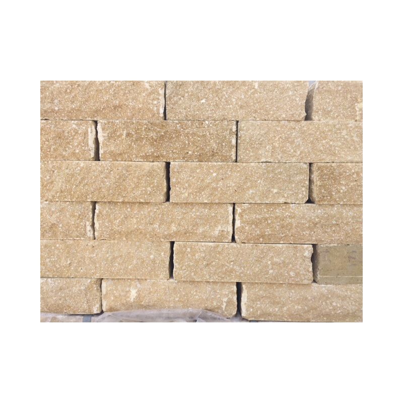 FORTICRETE 225 x 100 x 65mm BUFF ANSTONE PITCHED FACE WALLING