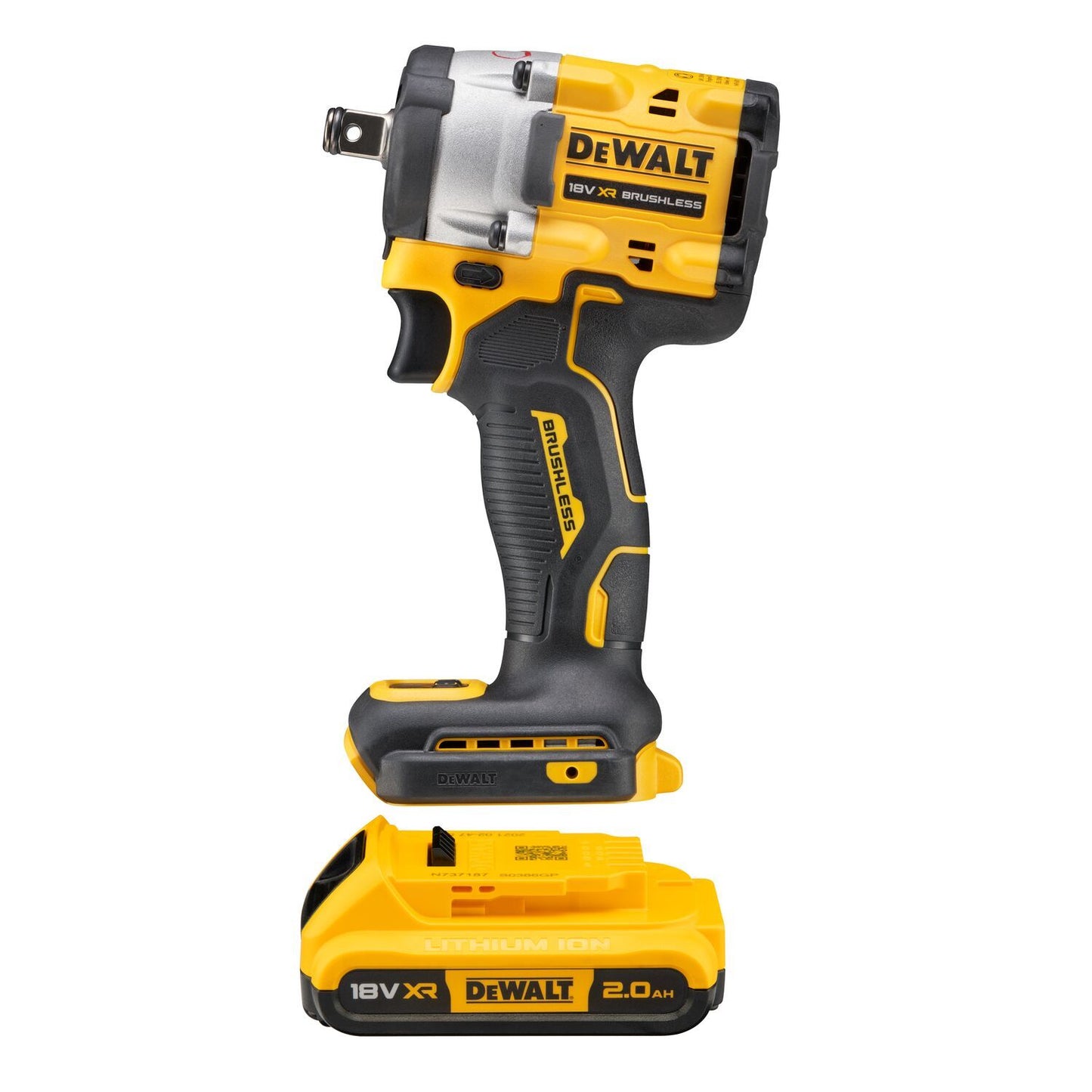 DeWalt 18V Brushless 1/2 Impact Wrench C/W 2 x 1.7Ah Powerstack Batte" | DCF921D2T-GB